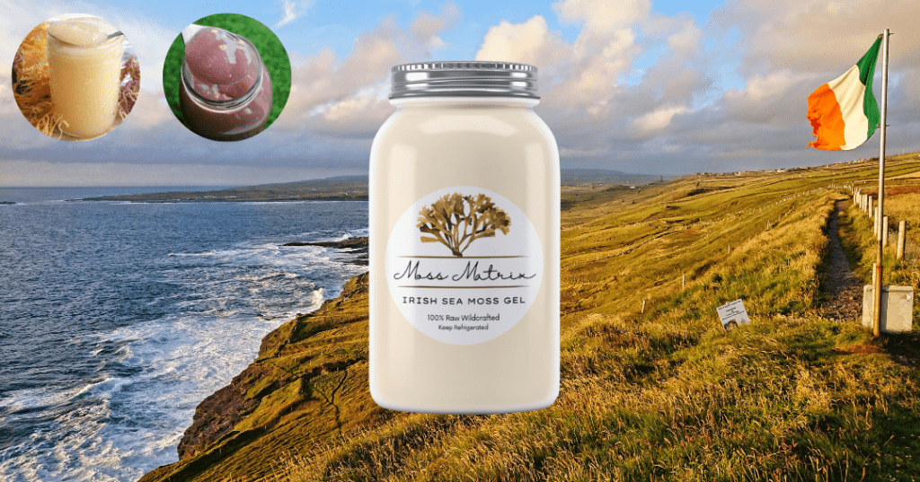 Irish Sea Moss Banner - Irish Flag, Coast, and Sea Moss Product