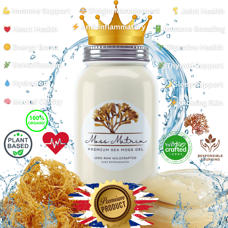 Premium Gold Sea Moss Cover